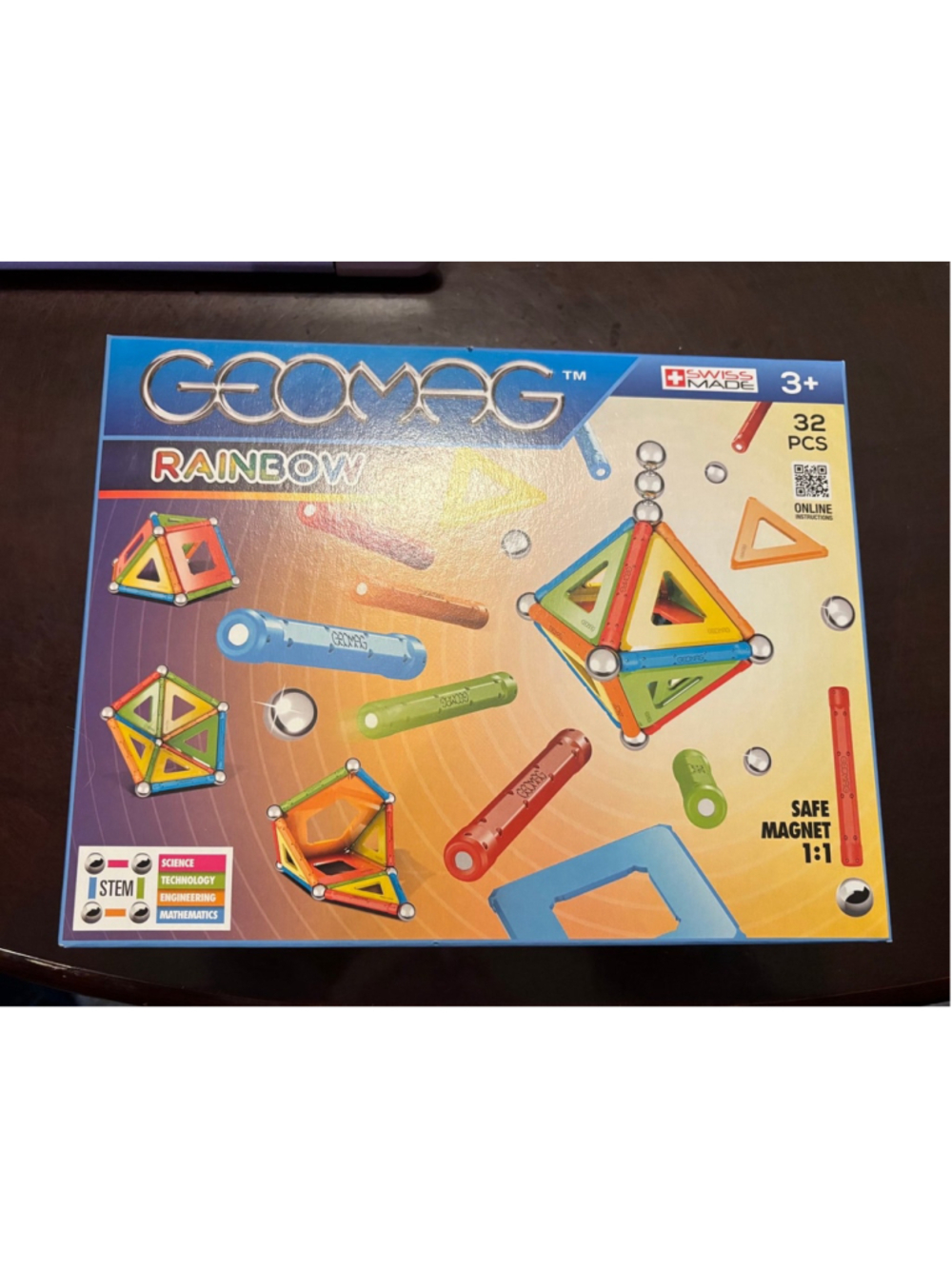 The Geomag 32 Piece STEM Set Rainbow